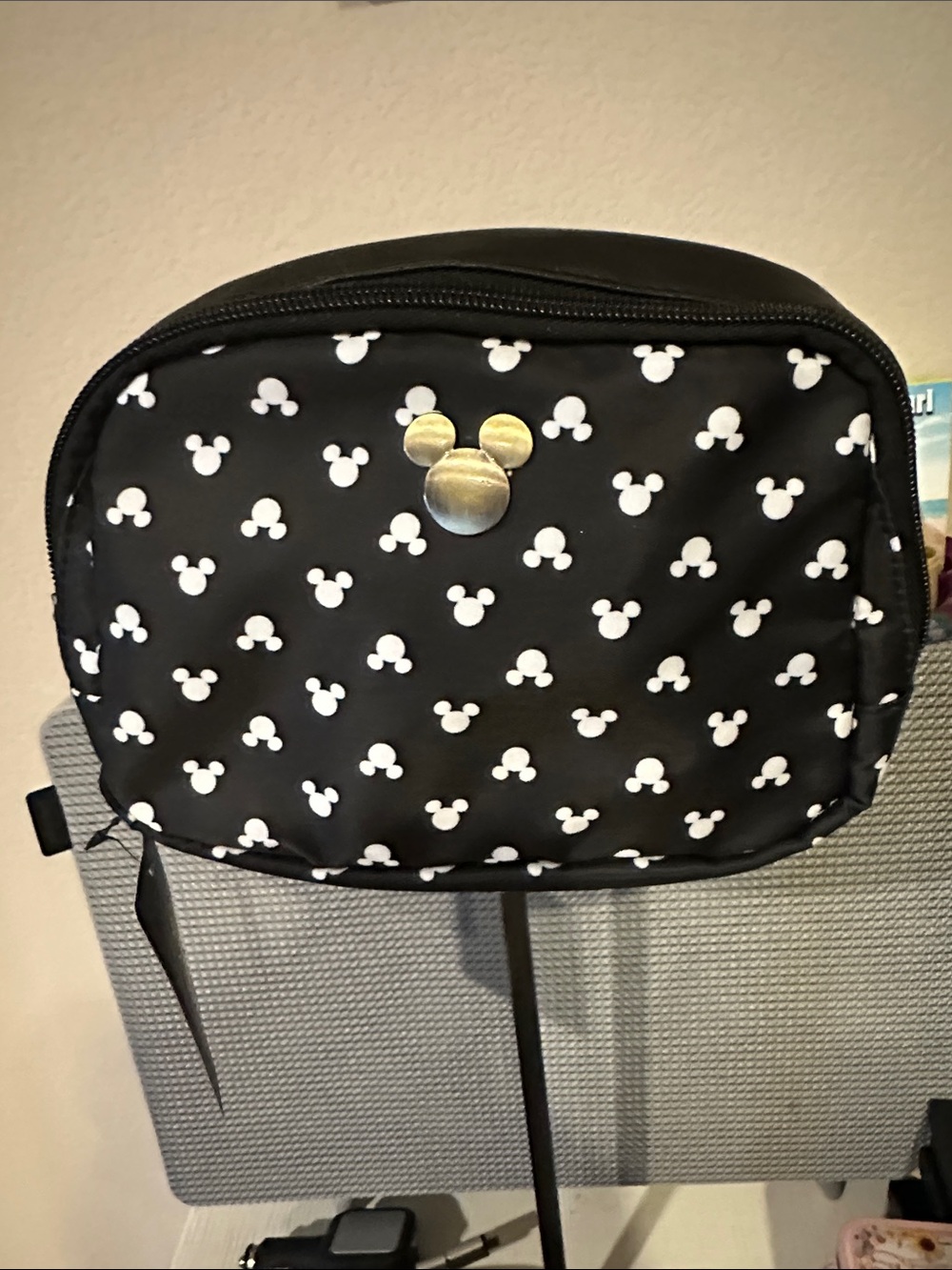 Disney Black and White Mickey Pattern Toiletry Bag - Picture 1 of 3